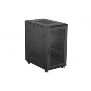 SZAFA INSTALACYJNA RACK STOJĄCA 19" 22U 600X1200 CZARNA DRZWI