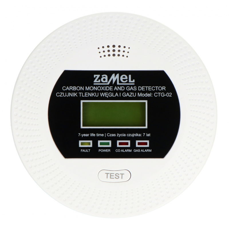 CTG-02 CZUJNIK TLENKU WĘGLA I GAZU (2w1)