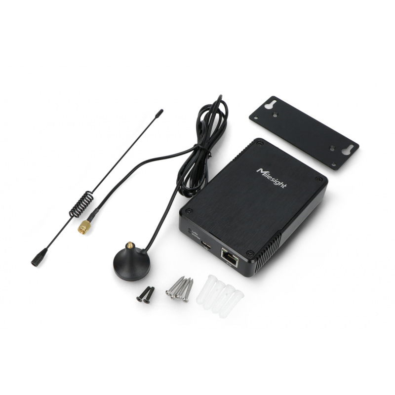 Ústředna LoRaWAN WiFi/Ethernet + LTE - černá - Milesight