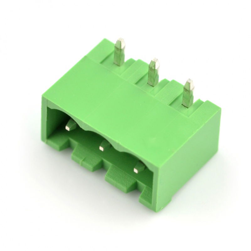 Listwa montażowa męska, 3-pinowa, raster 5,08mm, kątowa