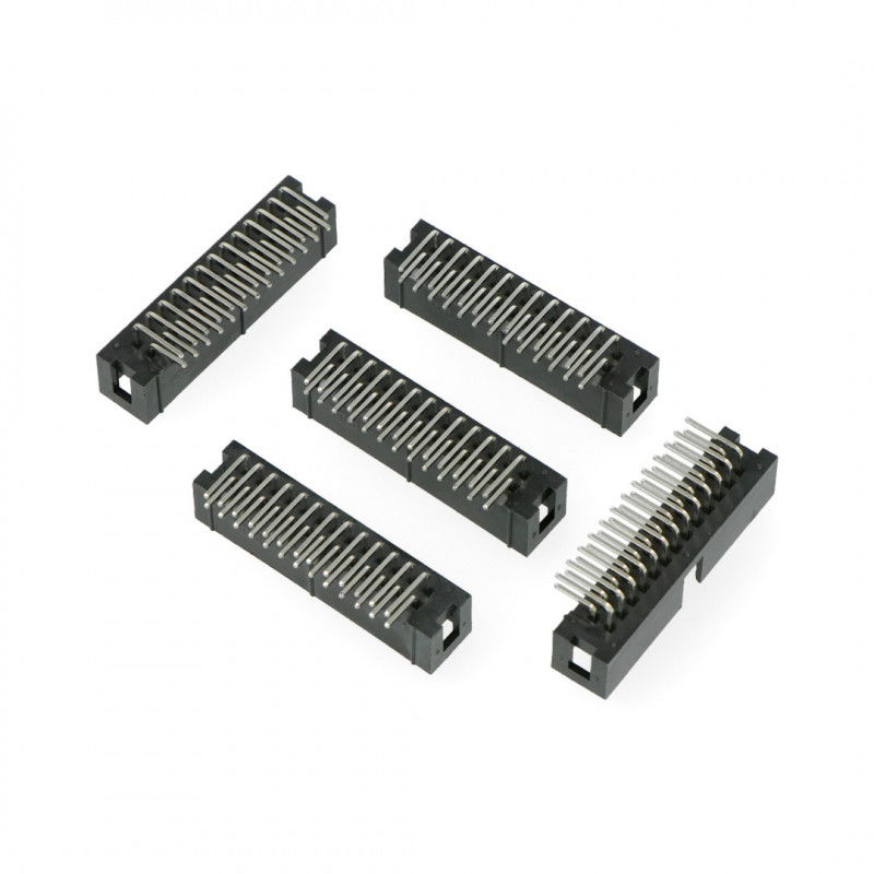 Úhlová zástrčka IDC s 26 piny - 5 ks.
