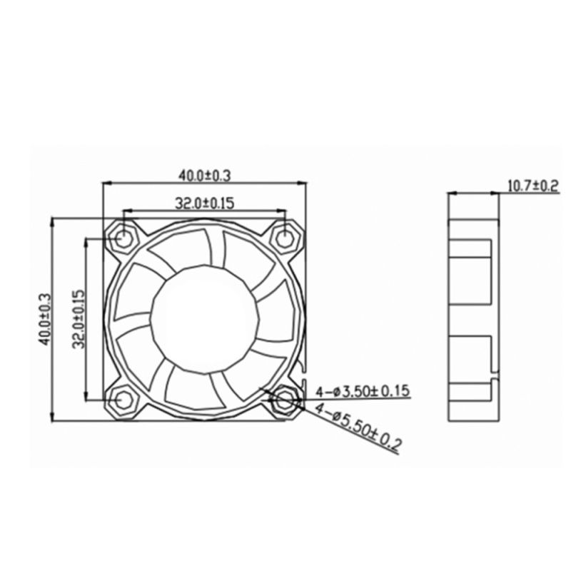fan 4010 24V Dual ball bearing