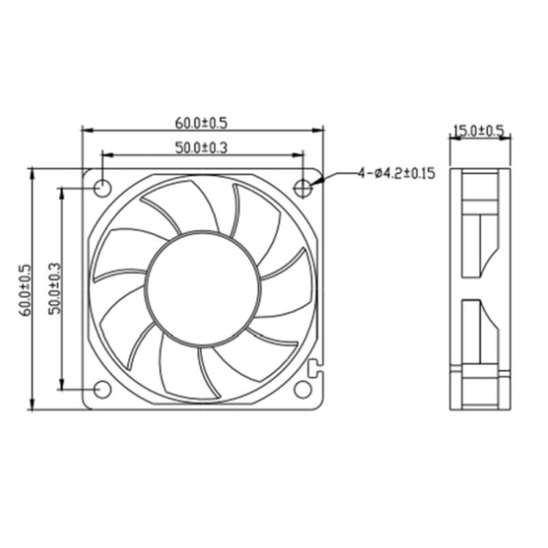 fan 6015 12V Superior quality