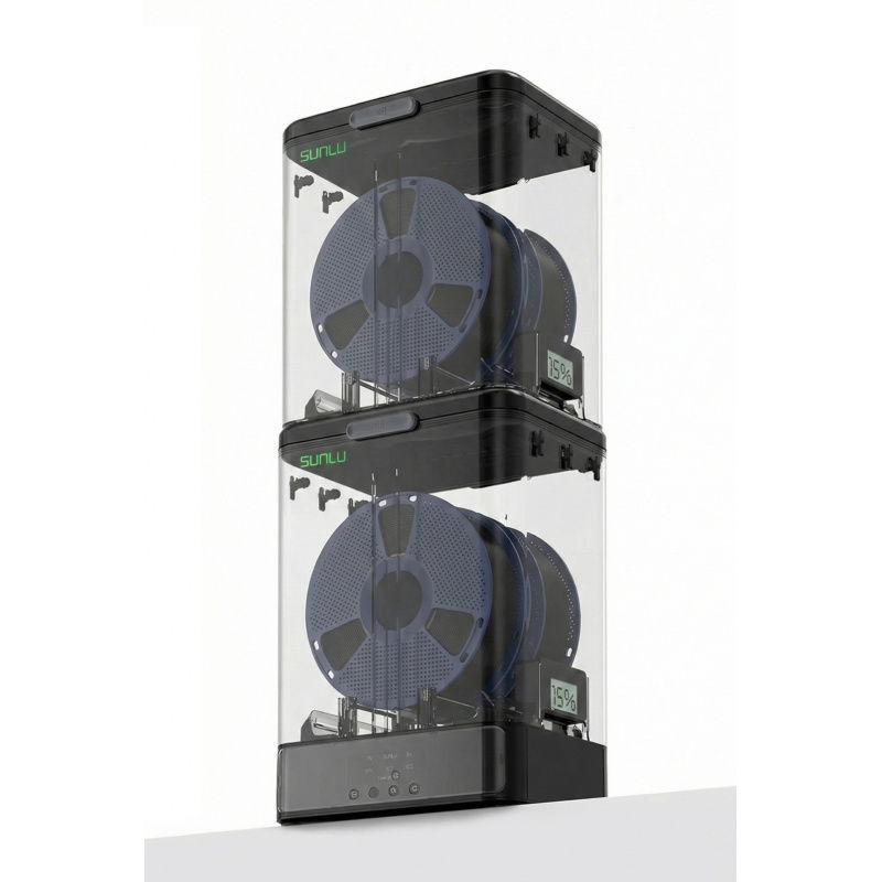 Sunlu Storage Box Set (Storage Box + PLA + 2.0 Black 1kg*2)