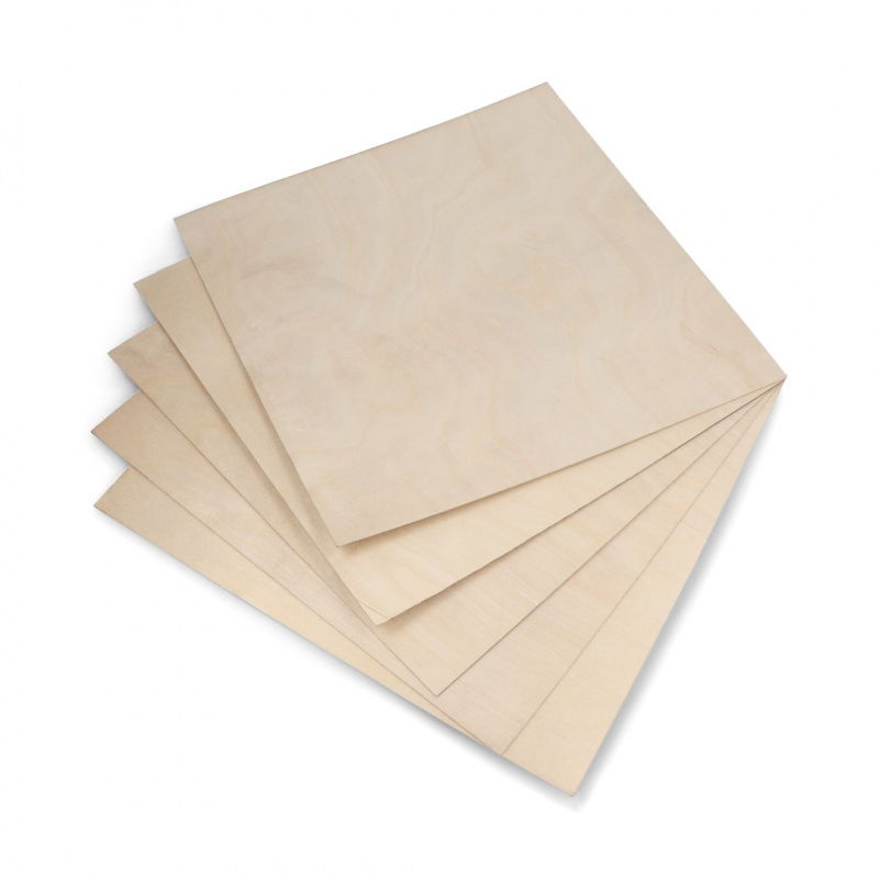 sklejka brzozowa 1mm 300x300mm (5szt) klasa 1/1