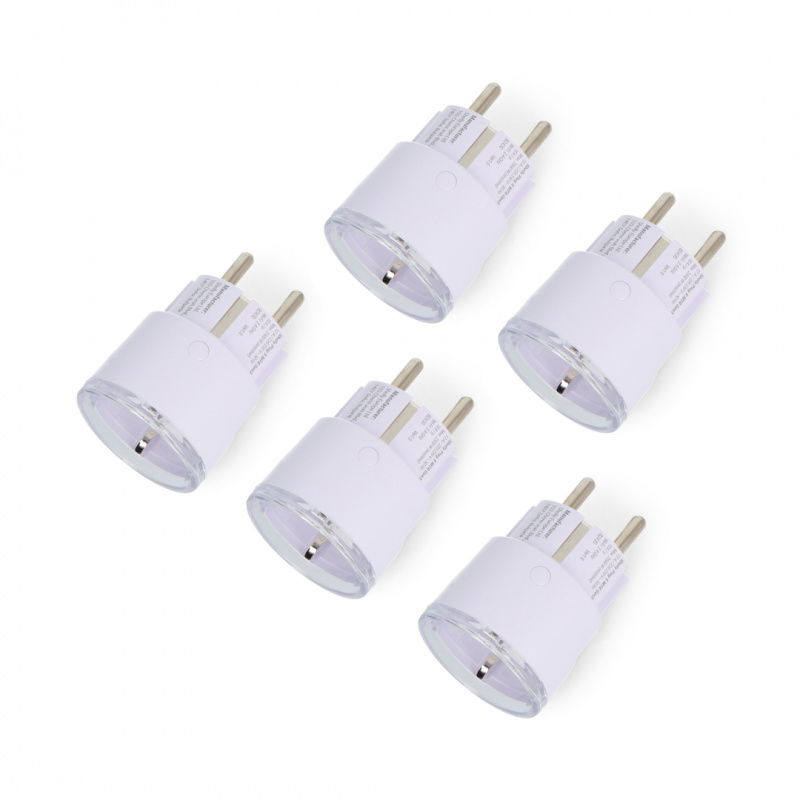 Shelly Zestaw 5 Inteligentnych Gniazd Shelly Plug S (biały)