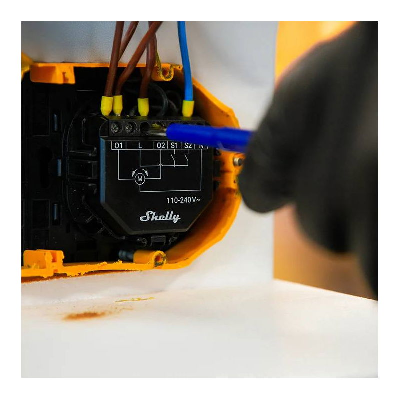 Shelly Sterownik do Żaluzji/Zasłon WiFi Shelly Shutter + BLU