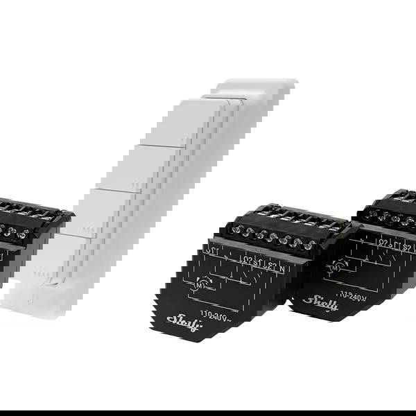 Shelly Zestaw 2 Sterowników do Żaluzji/Zasłon WiFi Shelly