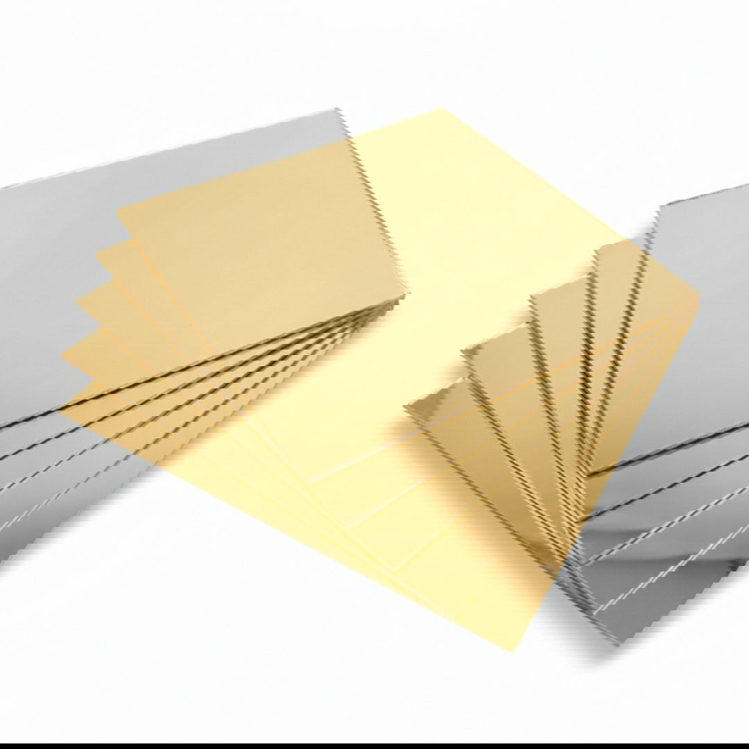 Plexi złote lustro 2mm 200x200mm (5szt)