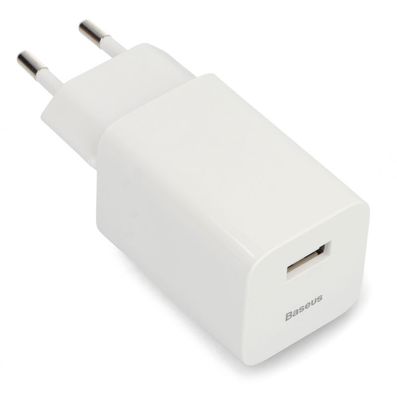 Ładowarka Quick Charger, USB, USB-C (biała)
