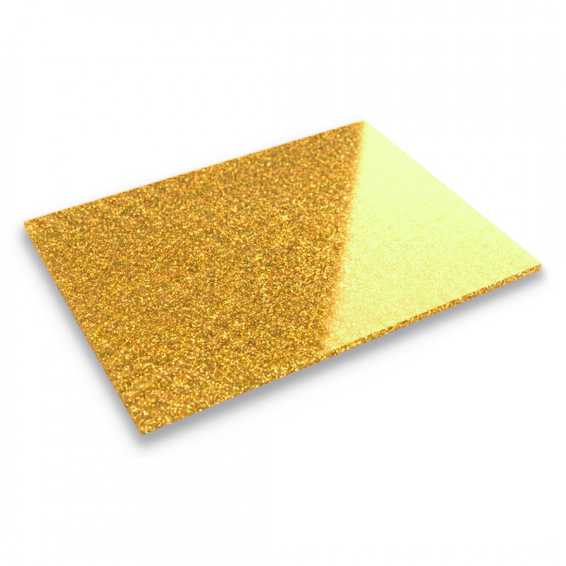 Płyta akrylowa PMMA - 3mm - 400x600mm - Glitter Yellow - 1szt.