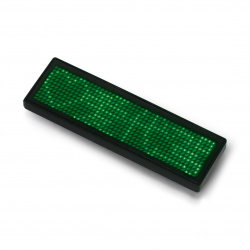 LED Name Tag Green