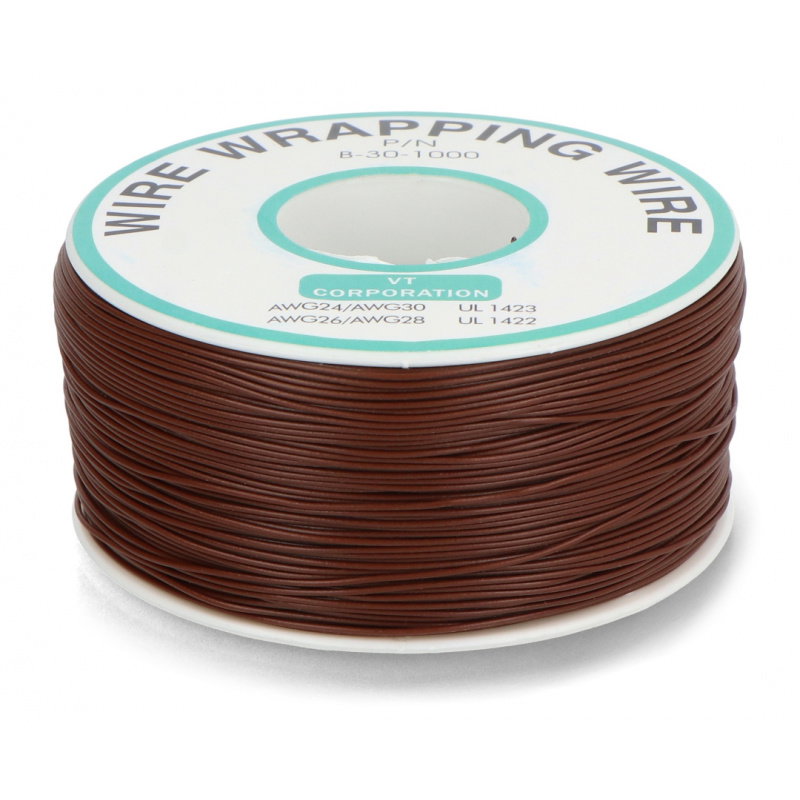 Drát z PVC 0,25 mm - hnědý - role 200 m