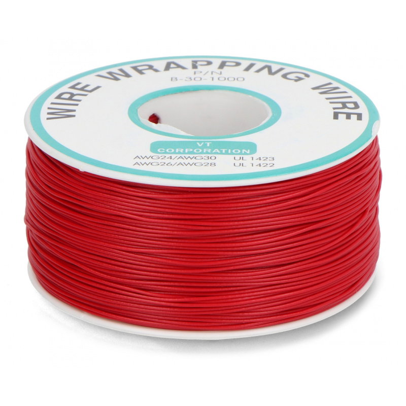 PVC drátěný kabel 0,25 mm - červený - role 200 m