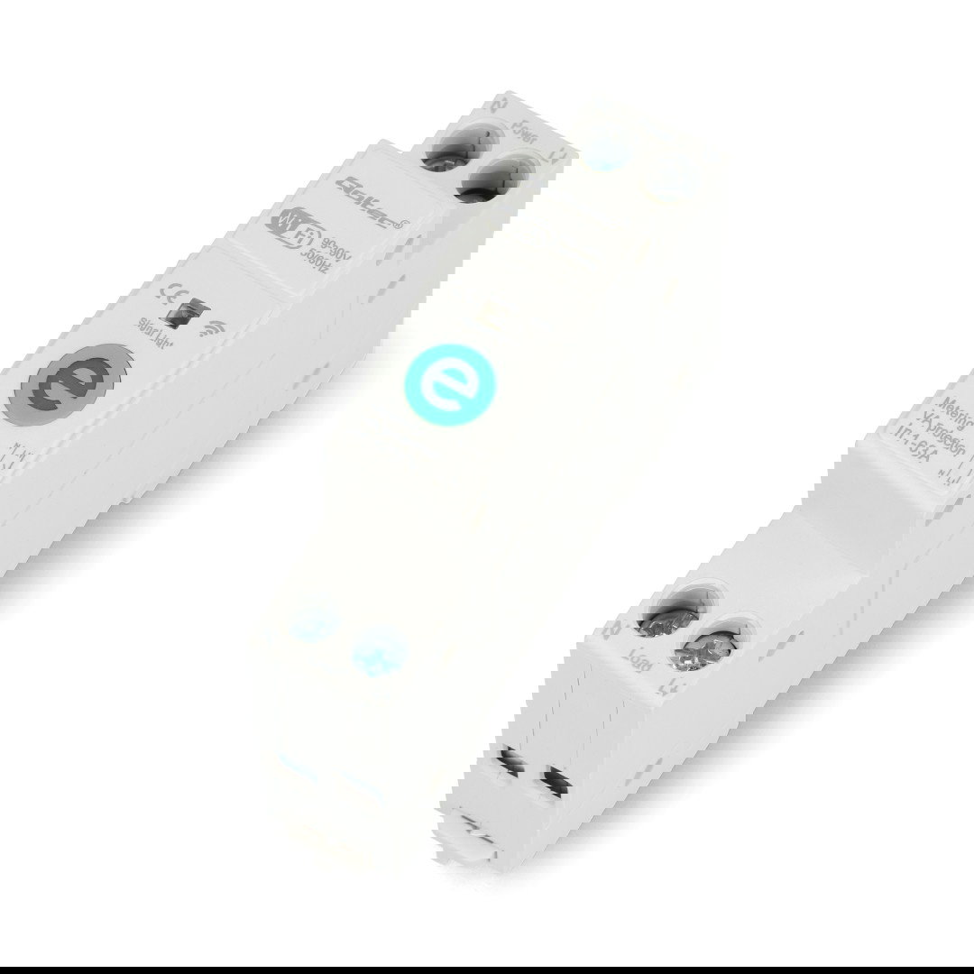 Qoltec Przekaźnik 63A na szynę DIN z licznikiem energii