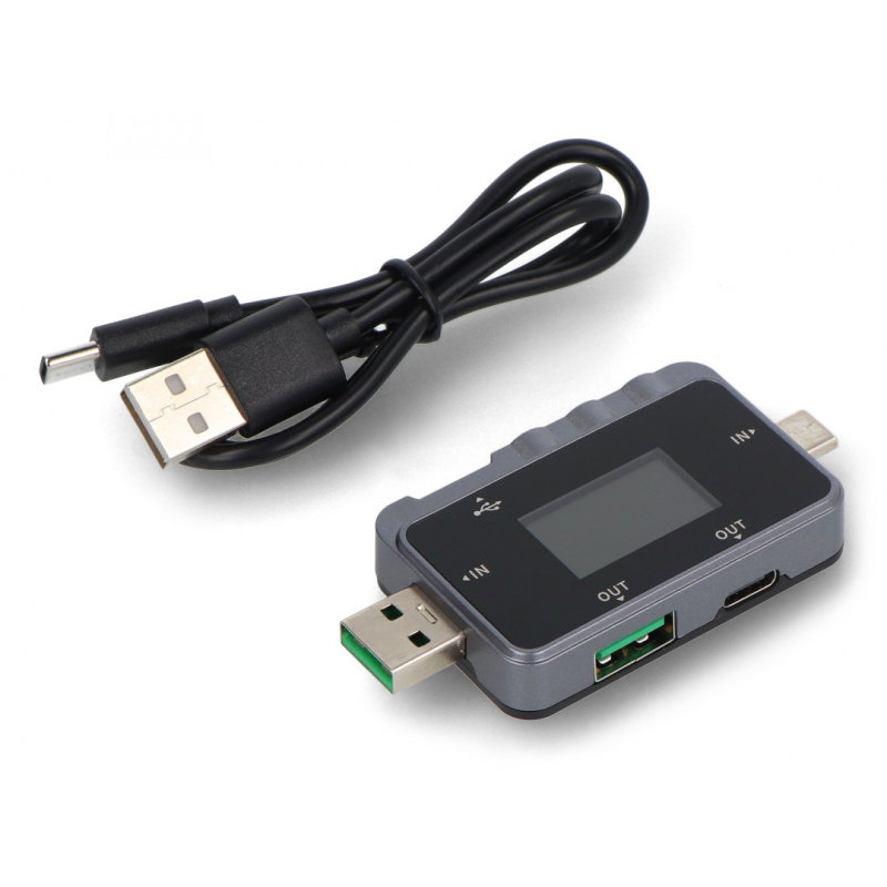 Tester USB 2w1 FNIRSI FNAC-28 USB-C USB-A