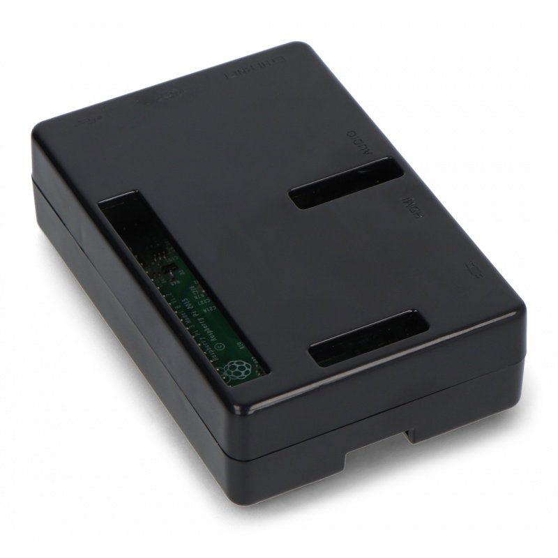 Pouzdro Cube Raspberry Pi Model 3B + / 3B / 2B - černé