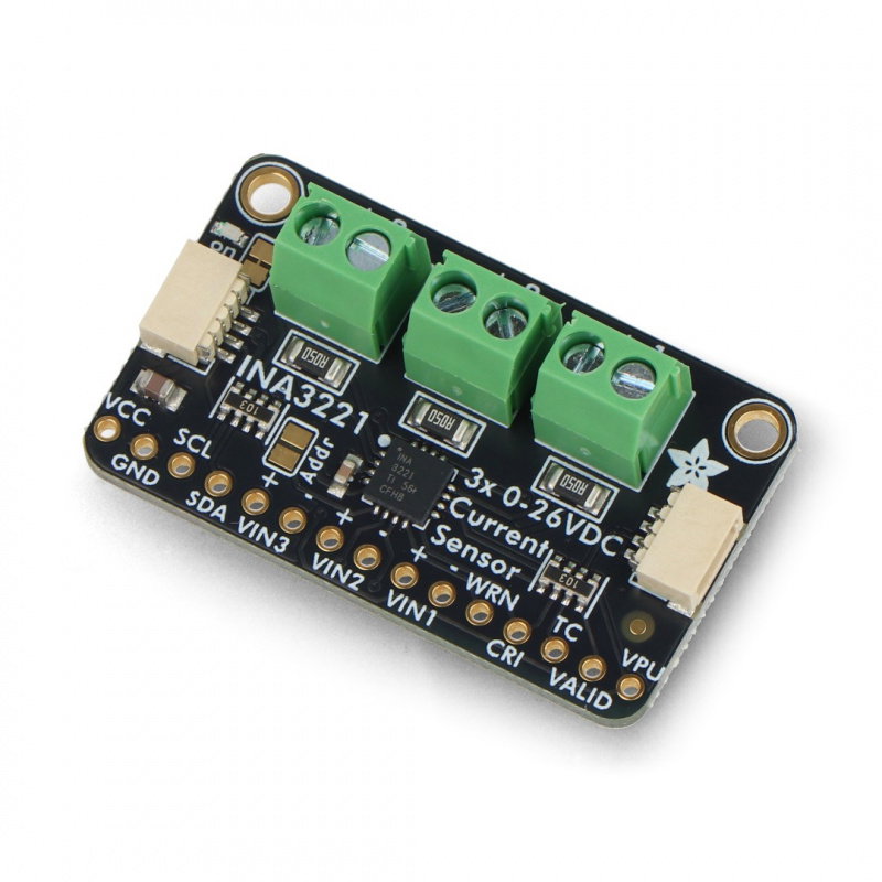 Adafruit INA3221 - Triple 0-26 VDC, 3.2 Amp Power Monitor -