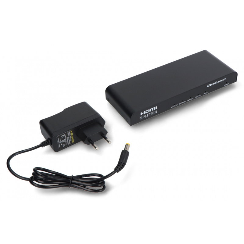 Qoltec Aktywny rozdzielacz Splitter 4 x HDMI 4K x 2K | 6Gb/s |