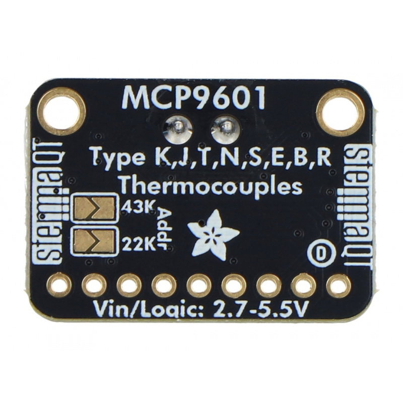 Termočlánkový zesilovač - MCP9601 I2C převodník teploty -