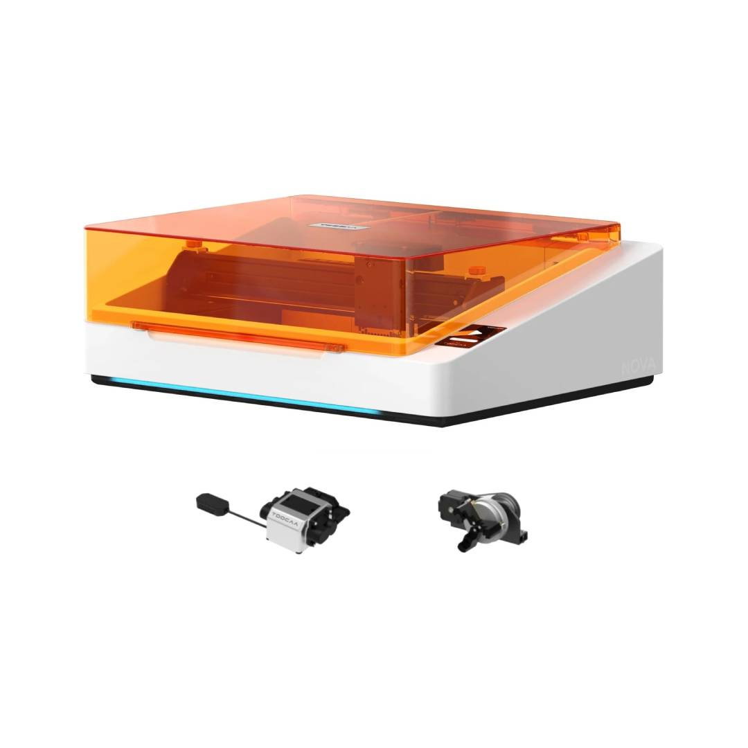 Ploter laserowy TOOCAA NOVA 20W + moduł rotacyjny + pompa