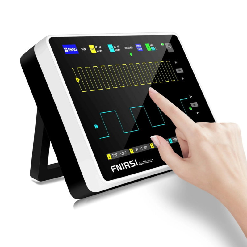 FNIRSI 1013D tabletový dvoukanálový osciloskop s dotykovým