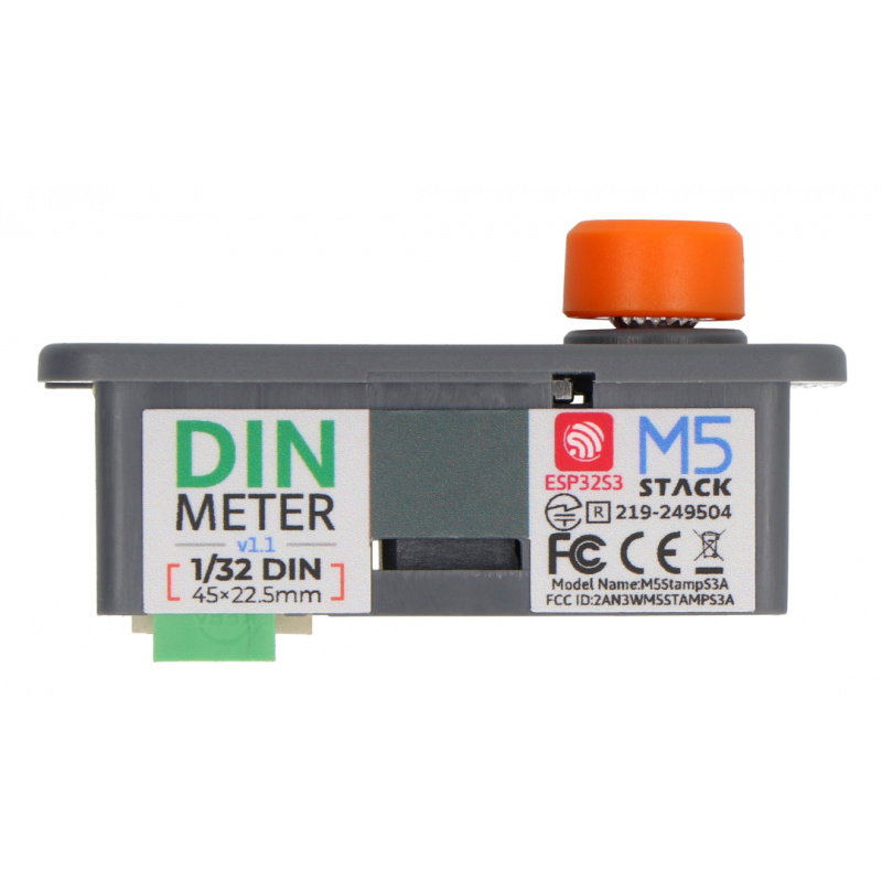 DinMeter v1.1 - vývojový modul ve standardu 1/32 DIN - M5Stamp