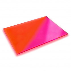 Płyta akrylowa PMMA - 3mm - 400x600mm - Flour Orange - 1szt.