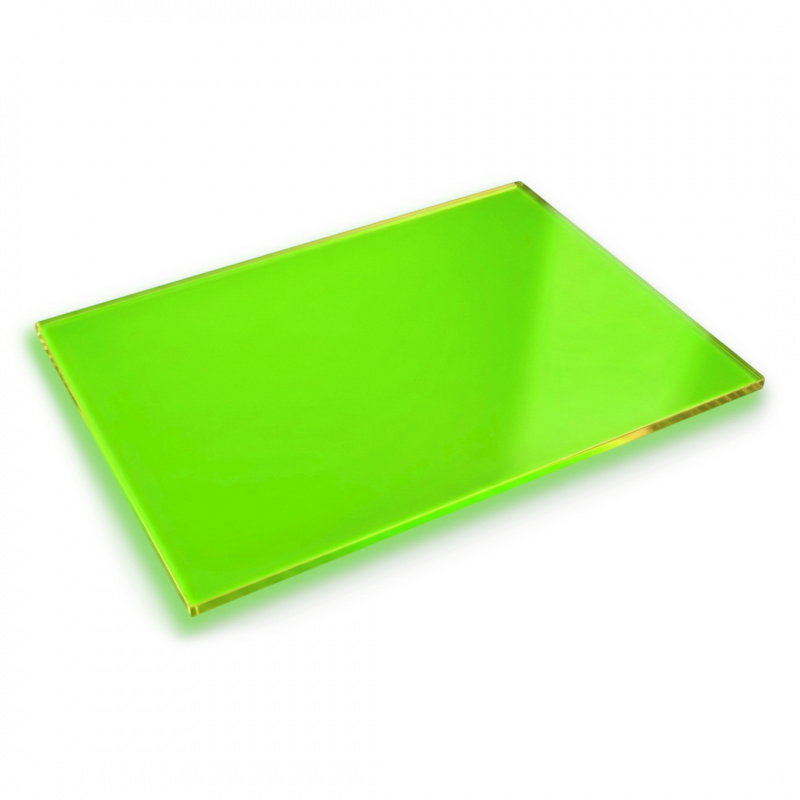 Płyta akrylowa PMMA - 3mm - 400x600mm - Flour Green - 1szt.