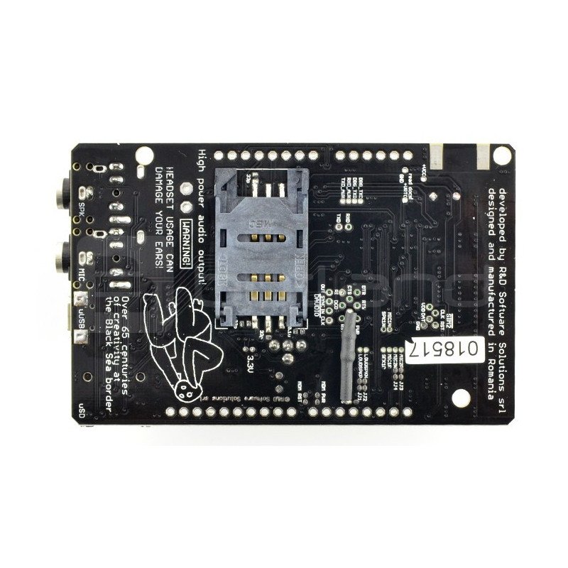 A-GSM štít GSM / GPRS / SMS / DTMF - štít pro Arduino a Raspberry Pi