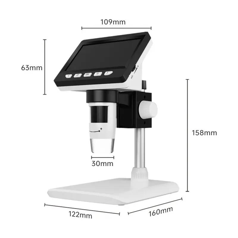 MIKROSKOP CYFROWY 1000x 2MP 8LED EKRAN HD MicroSD
