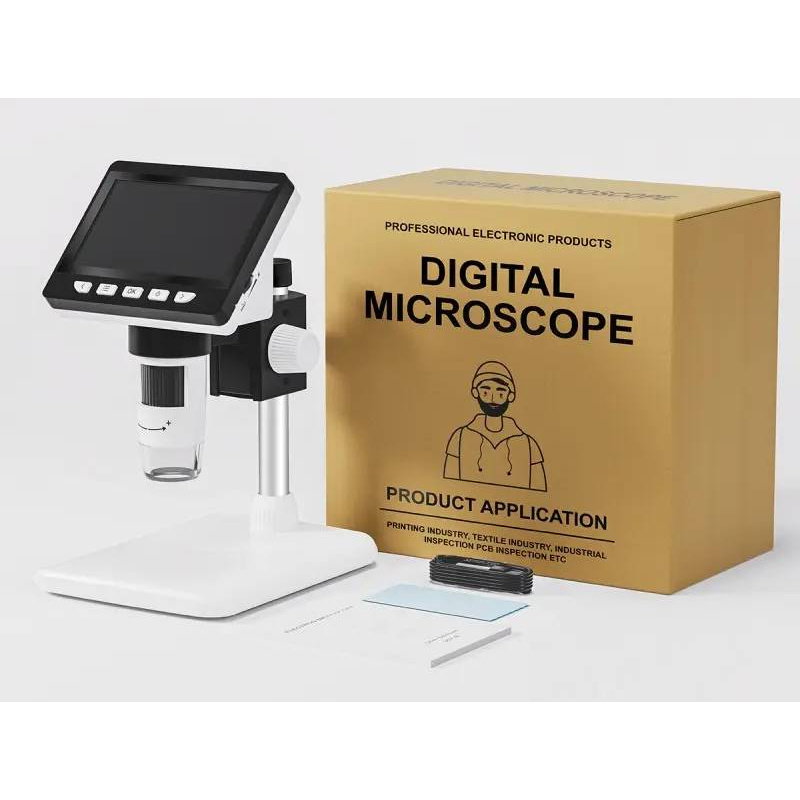 MIKROSKOP CYFROWY 1000x 2MP 8LED EKRAN HD MicroSD
