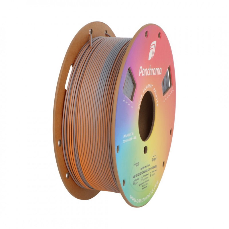 Polymaker vlákna Panchroma PLA Dual Foggy Orange 1,75 mm 1 kg –