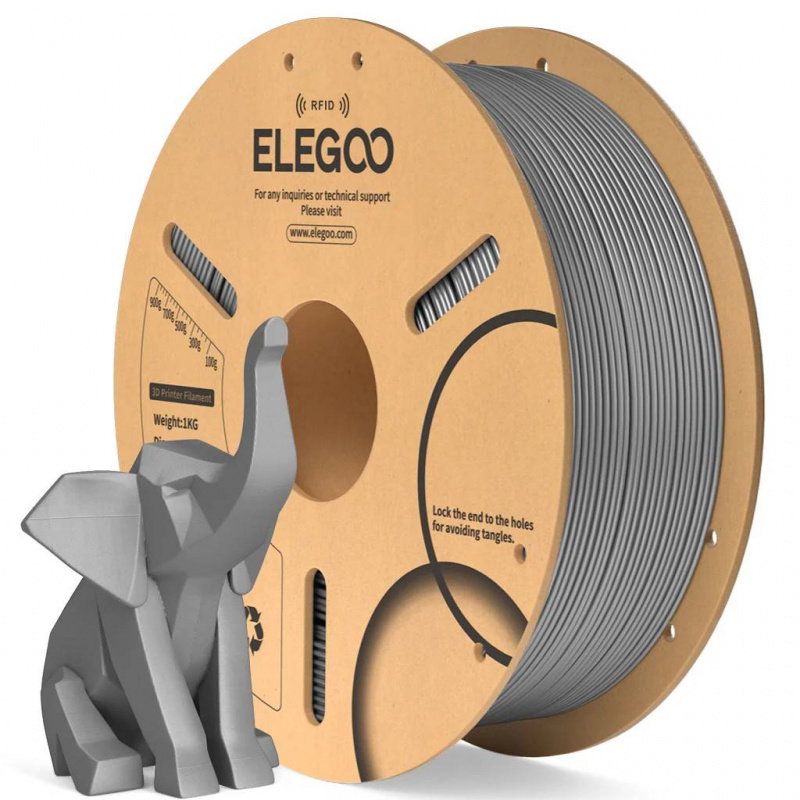 Elegoo PLA Space Grey 1,75 mm / 1000 g Paper Spool(RFID) 1KG