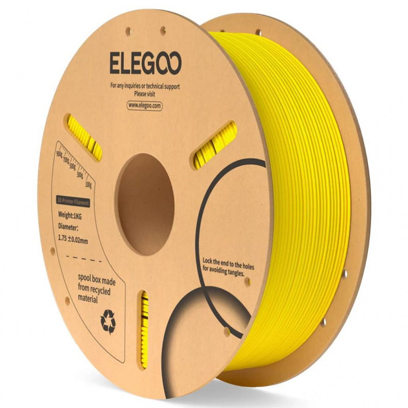 PLA1.75mm Yellow 1kg-Paper Plate 1KG Paper Plate-Yellow