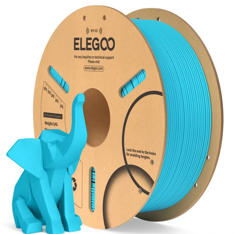 Elegoo PLA Sky Blue 1,75 mm / 1000 g Paper Spool(RFID) 1KG