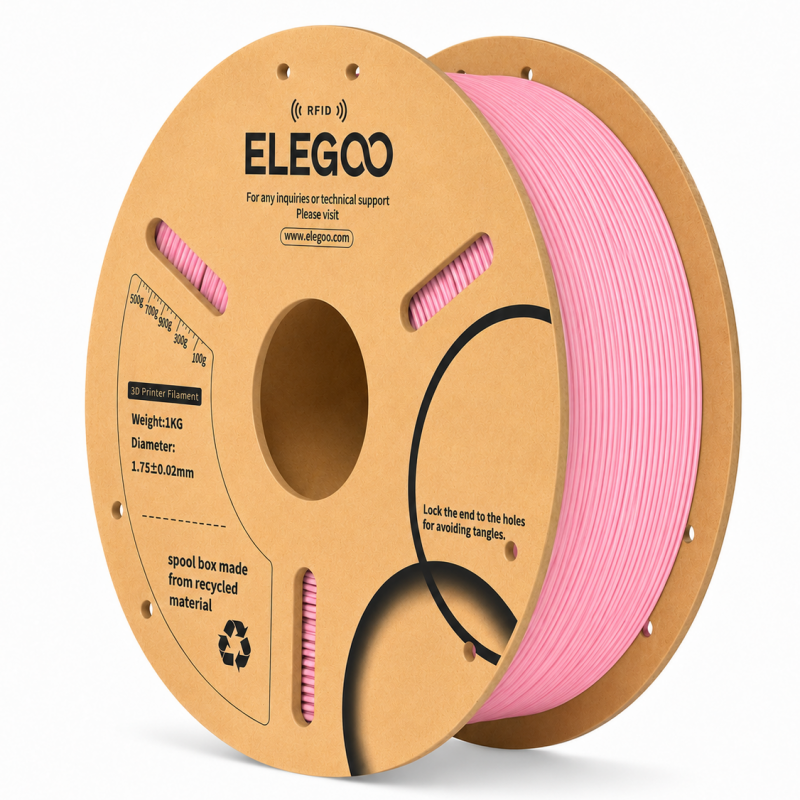 Elegoo PLA Pink 1,75 mm / 1000 g Paper Spool(RFID) 1KG Paper