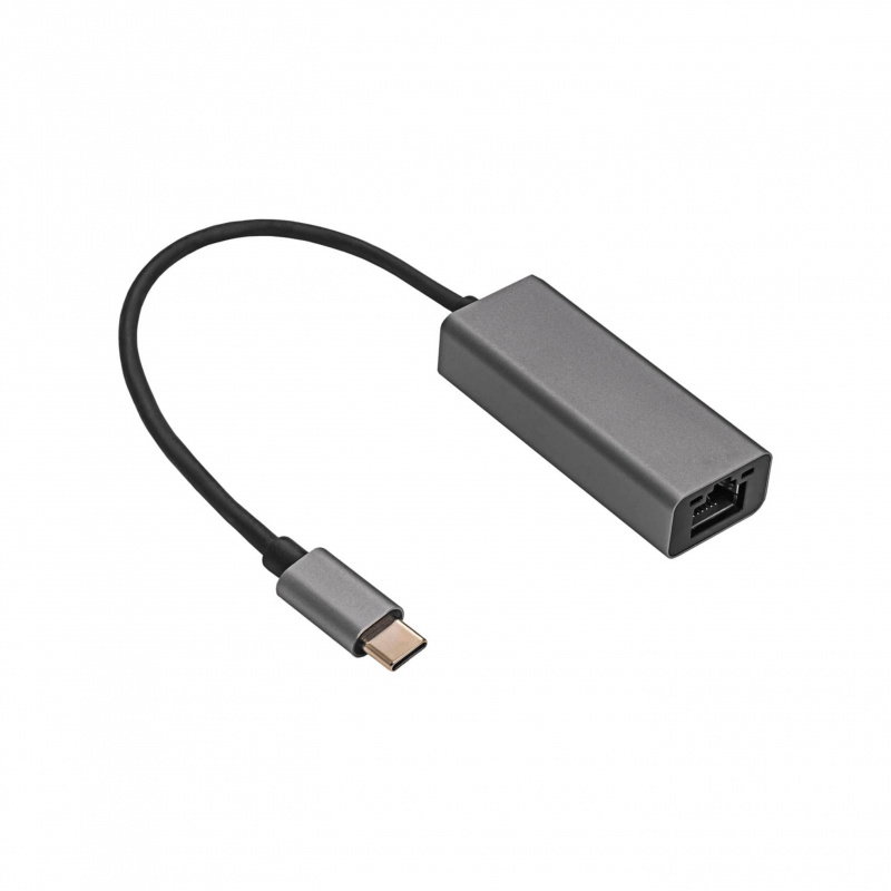 Adapter z kablem Akyga AK-AD-65 karta sieciowa USB type C (m) /