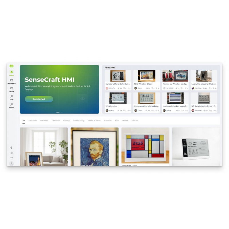 reTerminal E1004 13.3" Full-color ePaper Display