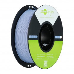 Soleyin Basic PETG Snow Mountain Blue_1.75_1KG_Black Neutral
