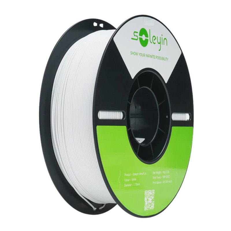 Soleyin Ultra PLA White 1.75 1KG Neutral Plastic plate
