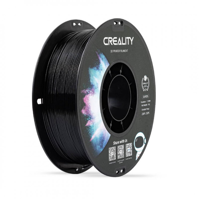Creality CR-PETG vlákno 1,75mm 1kg - Černá