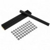 Revopoint black thin cuboid with 1/4 threaded rod/hole - zdjęcie 1