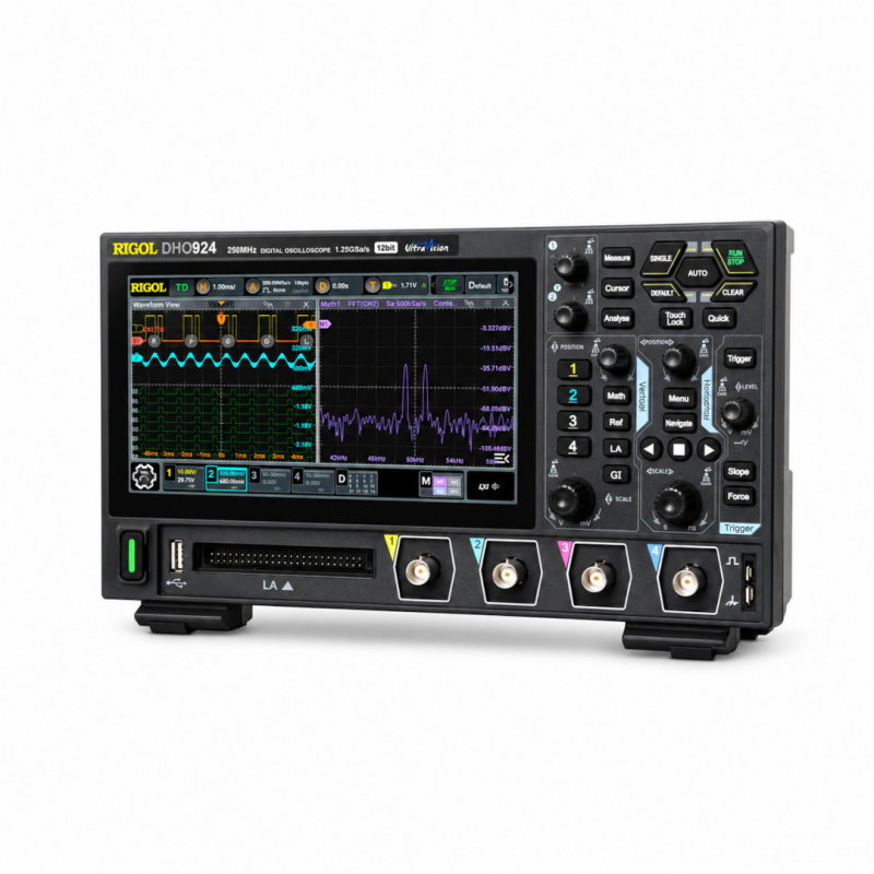 Digitální osciloskop RIGOL DHO924S - 4 kanály, 250 MHz, 1,25