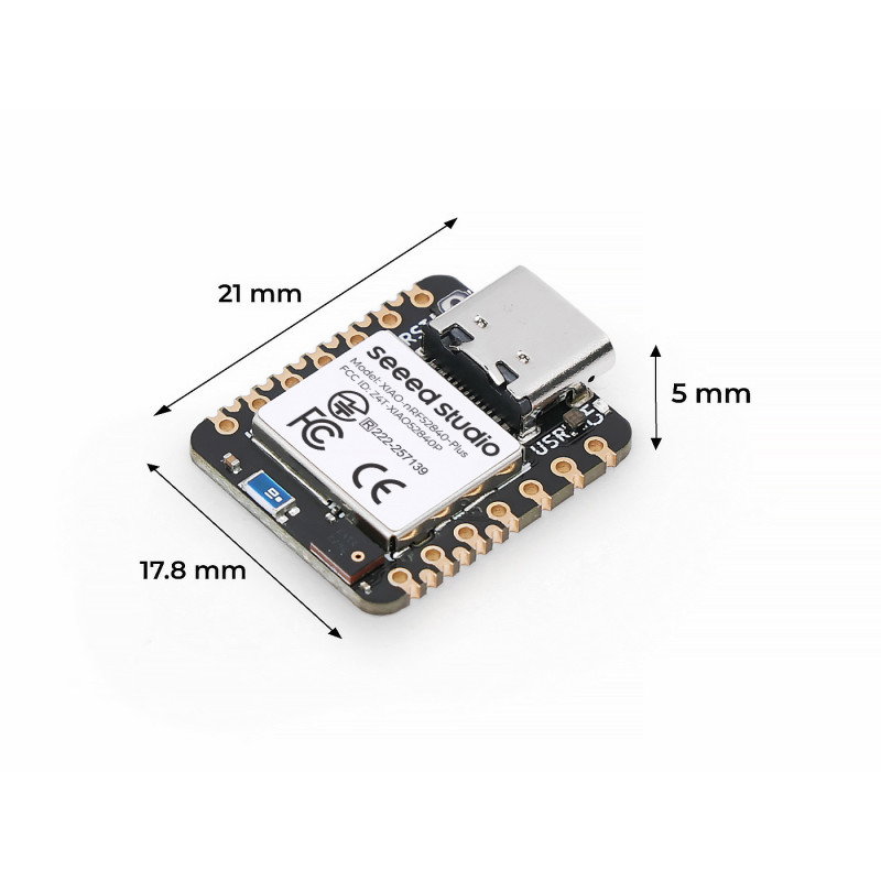 Seeed Xiao nRF52840 Sense Plus - BLE 5.4/NFC - IMU a mikrofon - Arduino/MicroPython - Seeedstudio 102010694