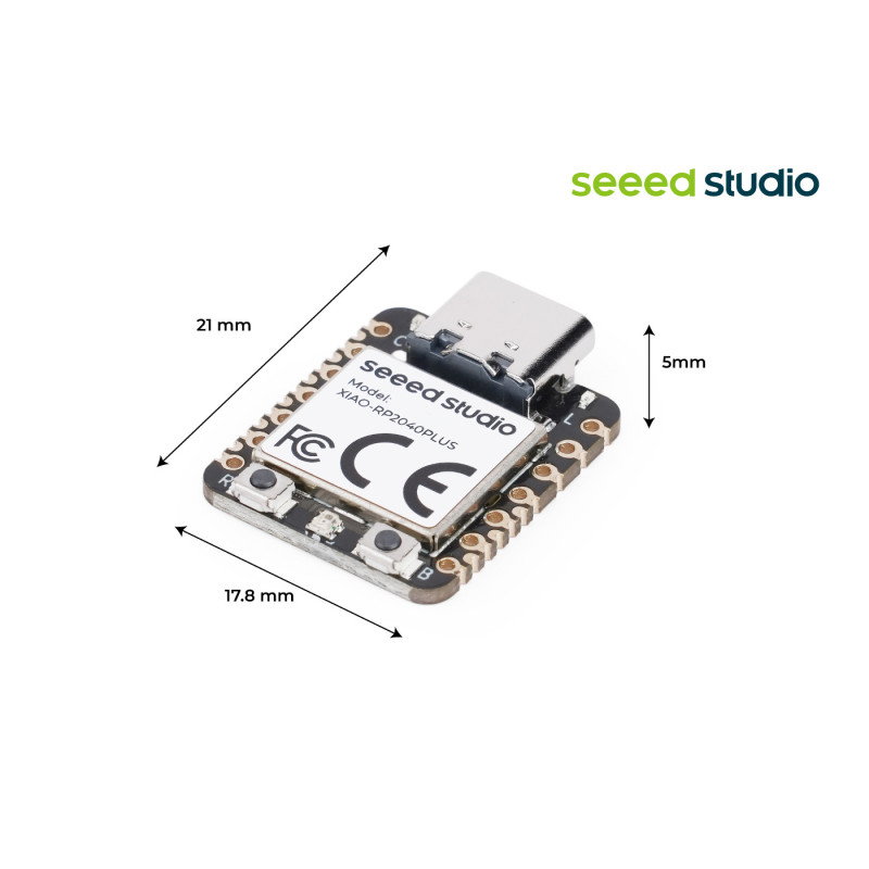 Seeed Xiao RP2040 Plus - 26 GPIO/nabíjení Li-ion - Arduino/MicroPython - Seeedstudio 100059977