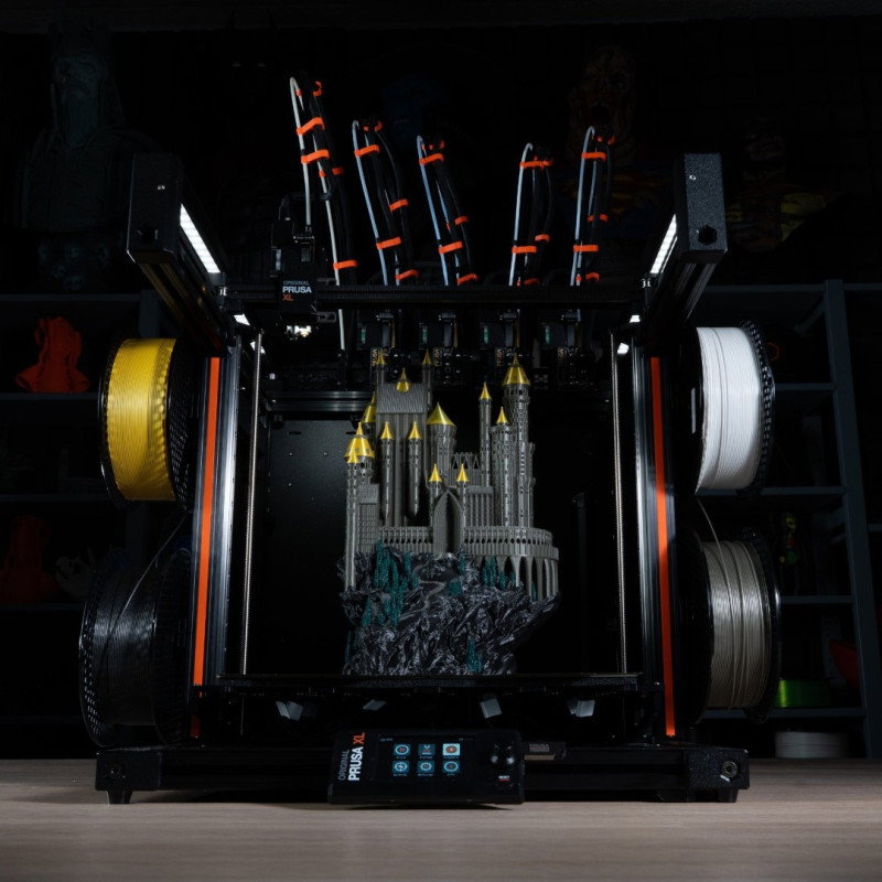 3D tiskárna - Original Prusa XL - 5 hlav - sestaveno - Critical Infrastructure Edition - se šifrovaným USB diskem 30 GB