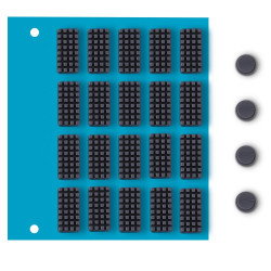 Kartáčky na čištění trysky a parkovací podložky pro 3D tiskárnu Snapmaker U1 - 20 + 4 ks