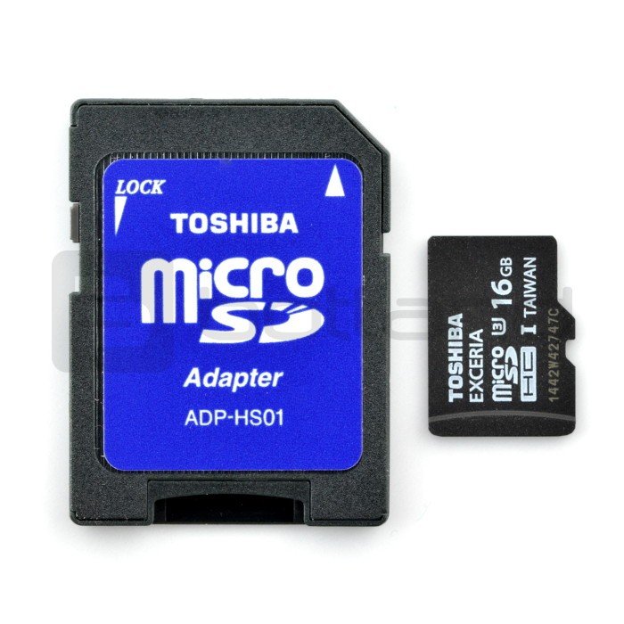 Paměťová karta Toshiba Exceria micro SD / SDHC 16 GB UHS-I třídy 3 s adaptérem