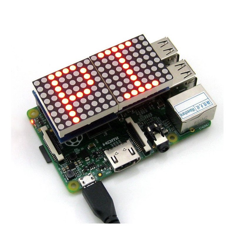 Matrix 128 LED 16x8 MAX7219 pro Raspberry Pi